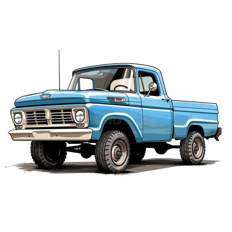 Ruote vibranti del pickup illustrazione di stock