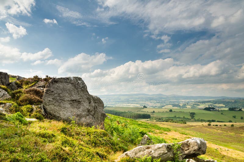 The Simonside Hills near Rothbury in Northumberland are popular with walkers being rich in ancient heritage and mystery. The Simonside Hills near Rothbury in Northumberland are popular with walkers being rich in ancient heritage and mystery