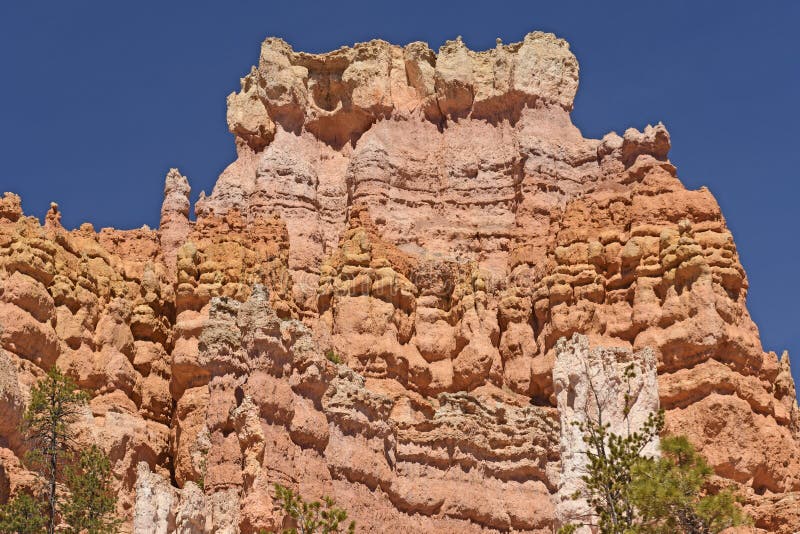 Colorful Crags in the Mountains in Bryce Canyon National Park in Utah. Colorful Crags in the Mountains in Bryce Canyon National Park in Utah