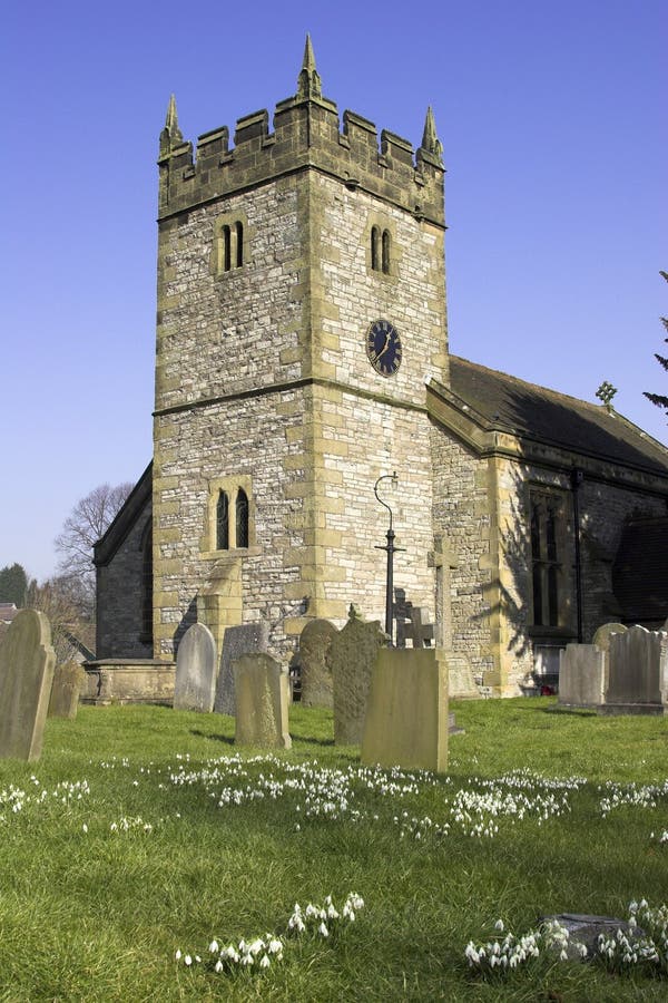 A church in a village in Derbyshire, England. A church in a village in Derbyshire, England