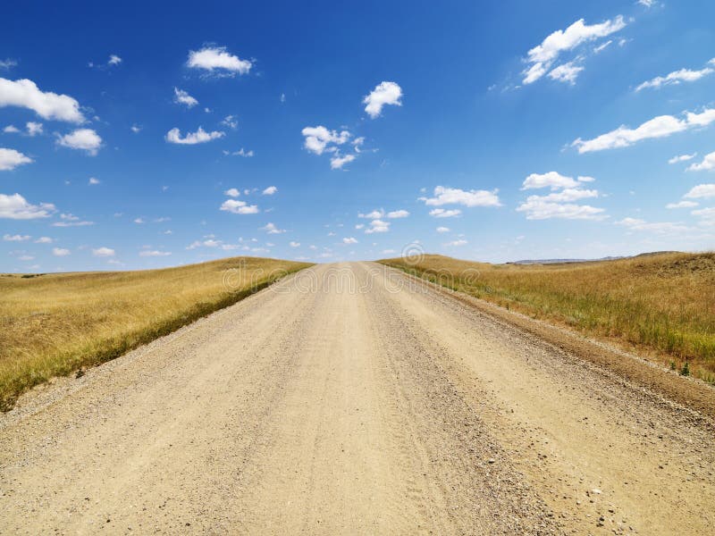 Rural Dirt Road Through Grassland Stock Image Image of drive, path