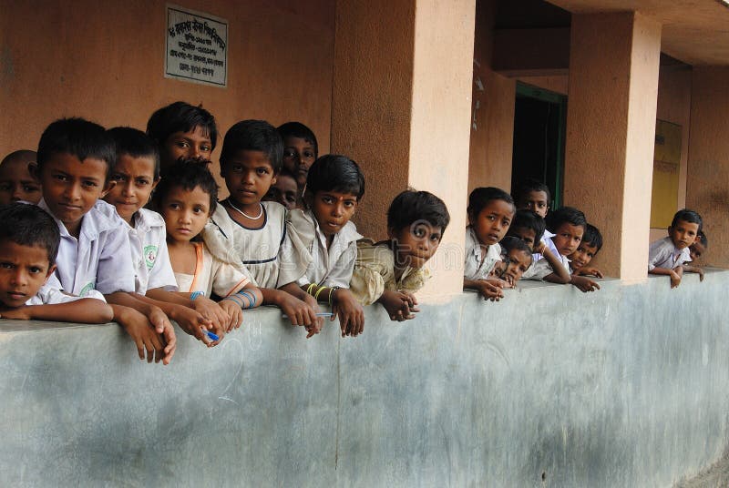 Rural Education Program, Outdoors Teaching Editorial Stock Photo