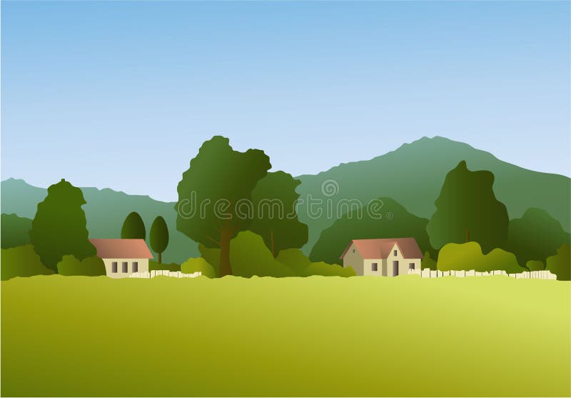 rural and urban settlements clipart flowers