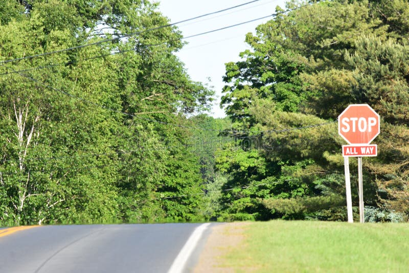 Rural Road Stop Sign