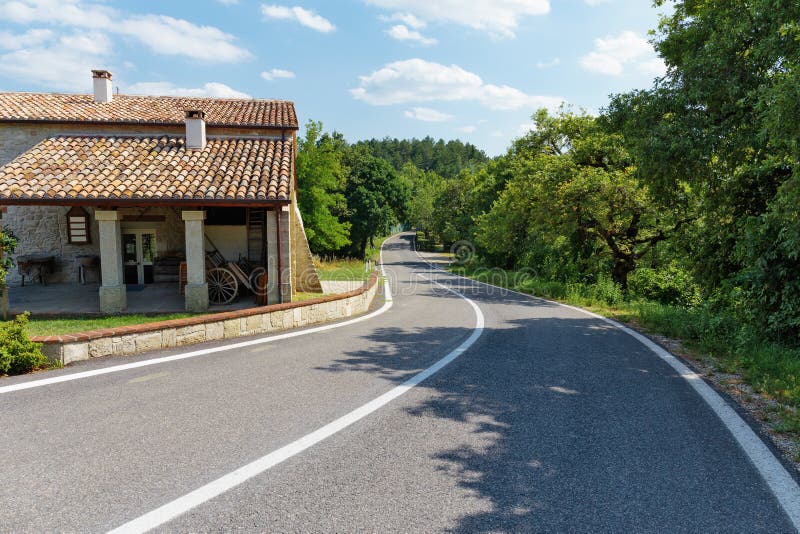 Rural road in Tuscany