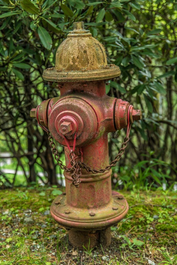 Rural roadside old fire hydrant stock image Rural roadside old fire hydrant stock image