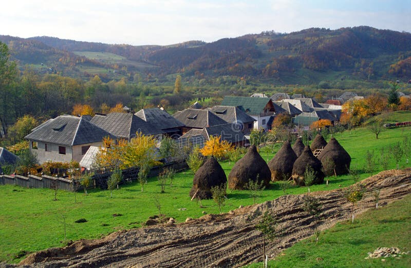 Rural Village In Maramures Region, Romania Stock Image - Image of ...