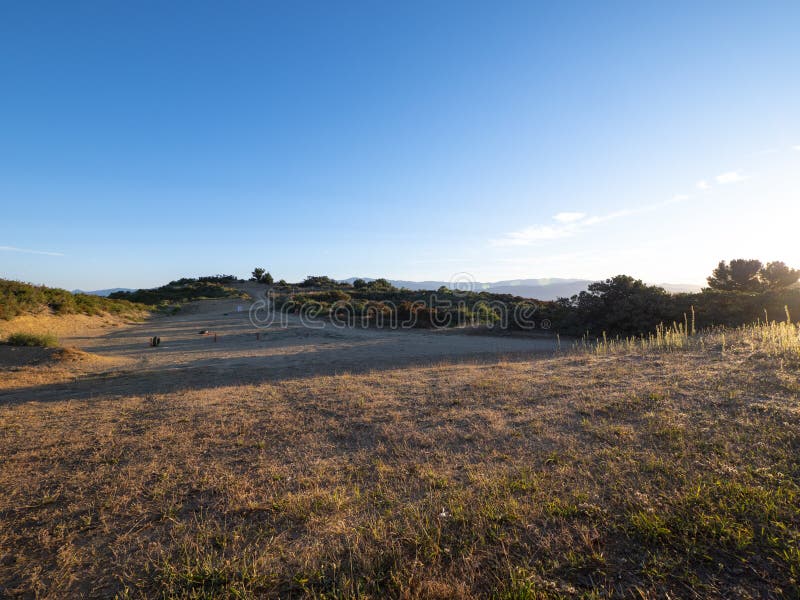 Rural Wide Open 200 Yard Outdoor Shooting Range. Wide open outdoor shooting range in a rural area in the early morning royalty free stock photos Rural Wide Open 200 Yard Outdoor Shooting Range. Wide open outdoor shooting range in a rural area in the early morning royalty free stock photos