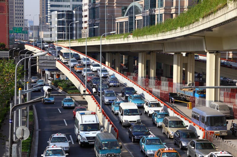Rush Hour In Shanghai Editorial Photo Image 17521881
