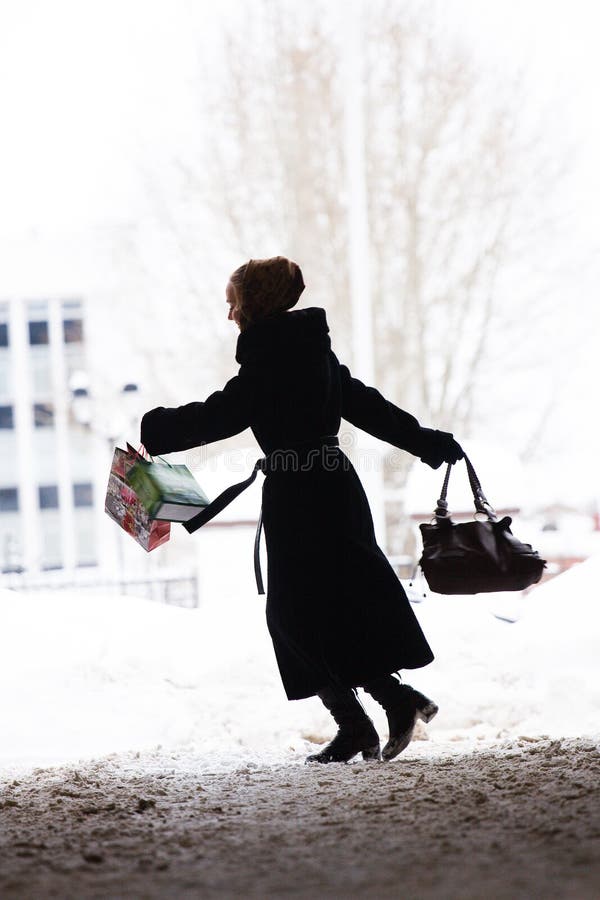 Rushes girl royalty free stock image