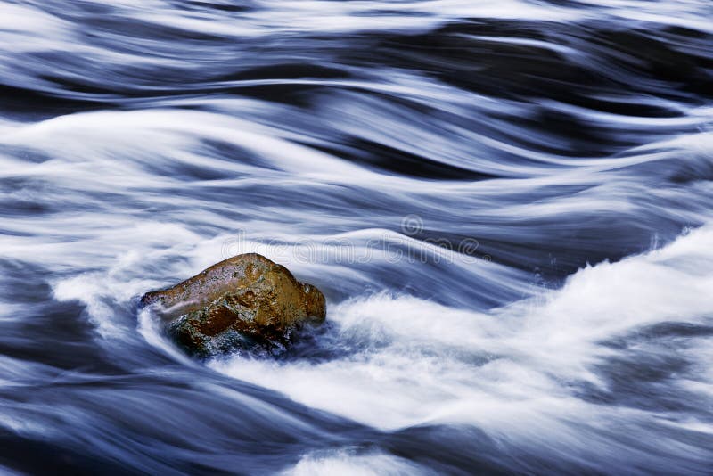 Rushing Water And Rock stock image Rushing Water And Rock stock image