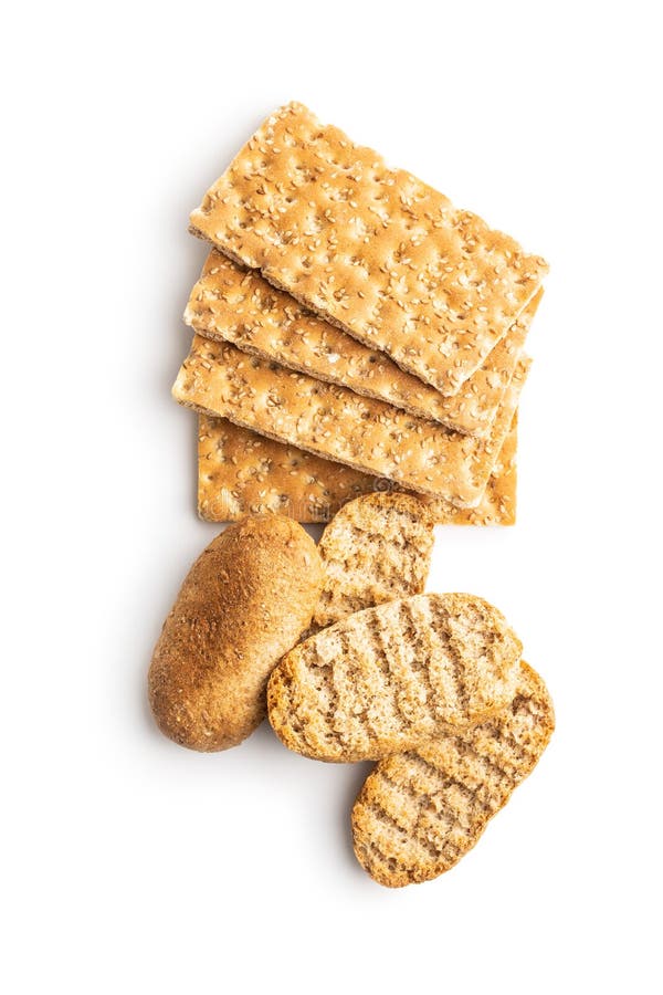 Rusk Bread. Dried Crispbread and Knackebrot Stock Image Image of isolate, cookie 187939227