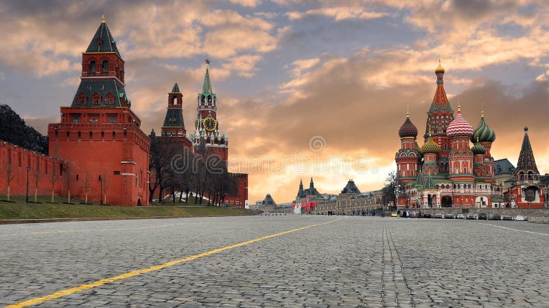 Rusland moskou Het rode gebied