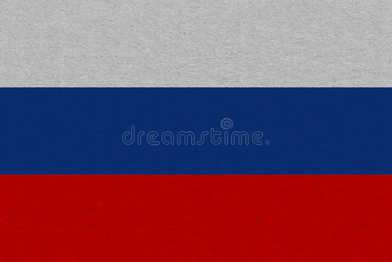 rusland - vlag op papier