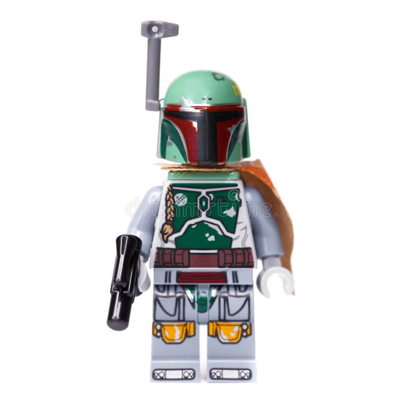 RUSSE, SAMARA, AM 16. JANUAR 2019 Erbauer Lego Star Wars Kopfgeldjäger Boba Fett lizenzfreie stockbilder RUSSE, SAMARA, AM 16. JANUAR 2019 Erbauer Lego Star Wars Kopfgeldjäger Boba Fett lizenzfreie stockbilder