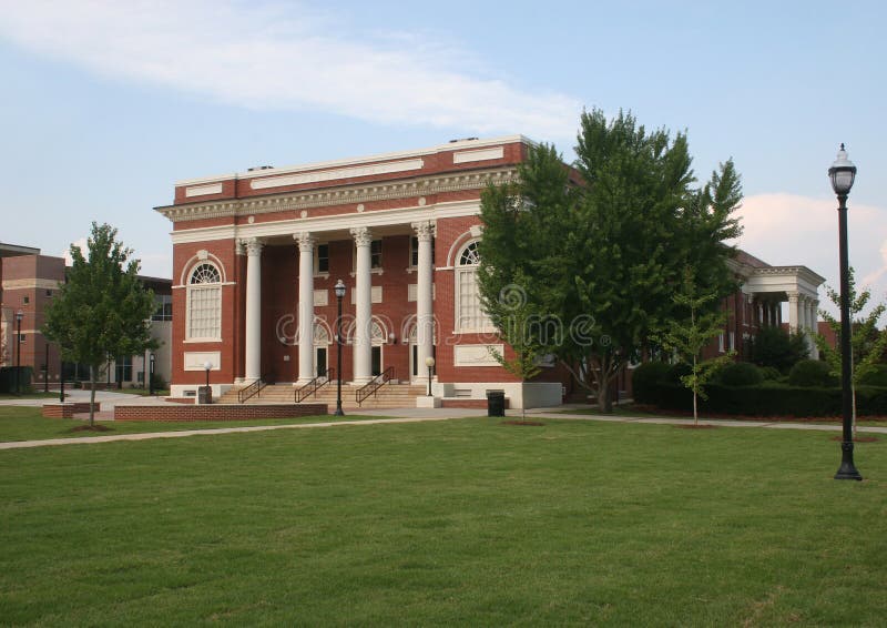 Russell Auditorium stock photo. Image of brick, building 3793460