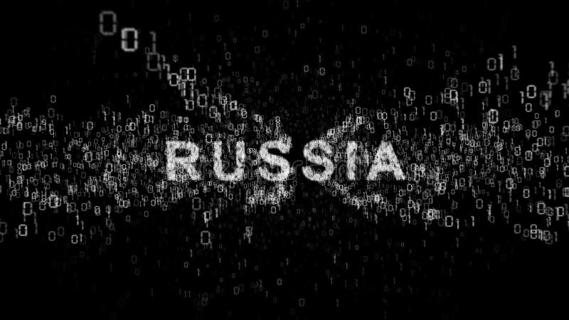 Russia cyberespionage. Internet Security Issues. stock illustration