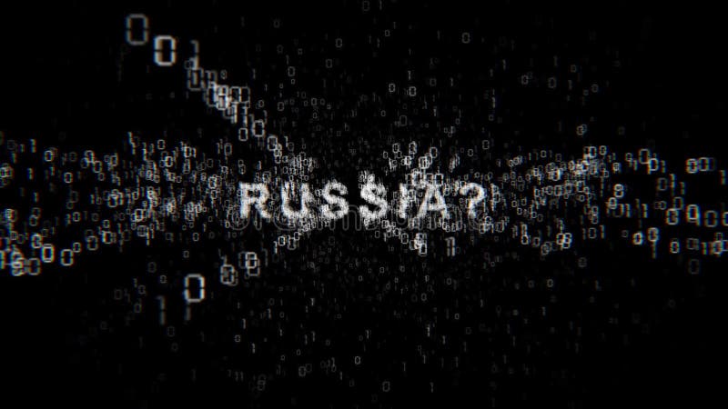 Russia cyberespionage. Internet Security Issues. stock illustration