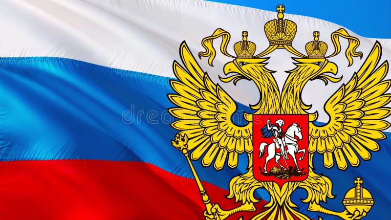 Premium PSD  Russia flag icon 3d render