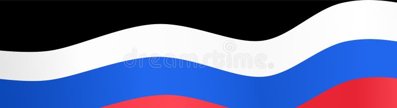 Russia flag wave isolated on png or transparent background,Symbol Russia,template  for banner,card,advertising ,promote,and business matching country poster,  vector illustration Stock Vector