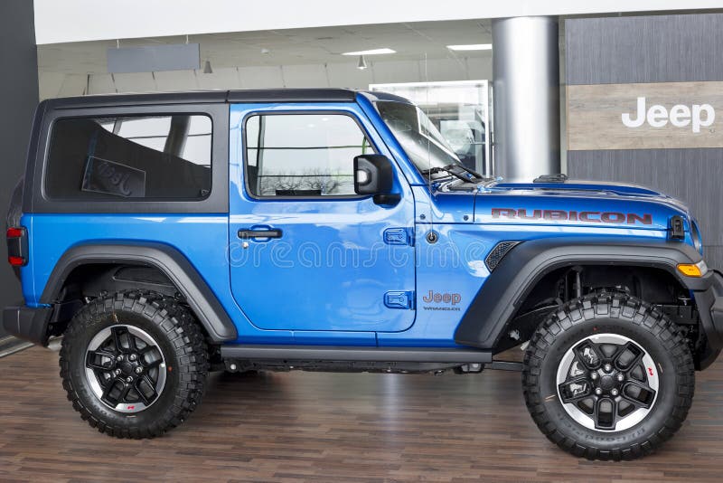Russia, Izhevsk - March 4, 2022: Jeep Showroom. New Three-door Wrangler  Unlimited. Side View. Off-road Vehicles Editorial Stock Image - Image of  automotive, automobile: 246743949