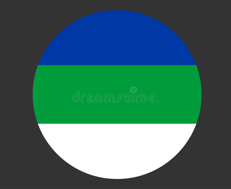 Komi Flag National Europe Emblem Flag Symbol stock illustration