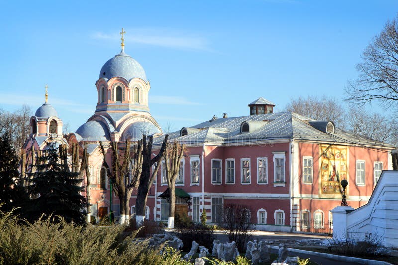 Russia. Moscow. The Donskoy monastery.Temple of St. innocent of Irkutsk. John Chrysostom and St. Vic. Catherine.