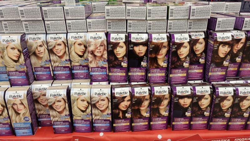 Hair Dye for Sale in a Supermarket Editorial Photography - Image of ...