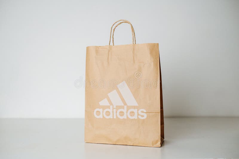 Adidas paper bag editorial image. Image of famous, paper - 95002030
