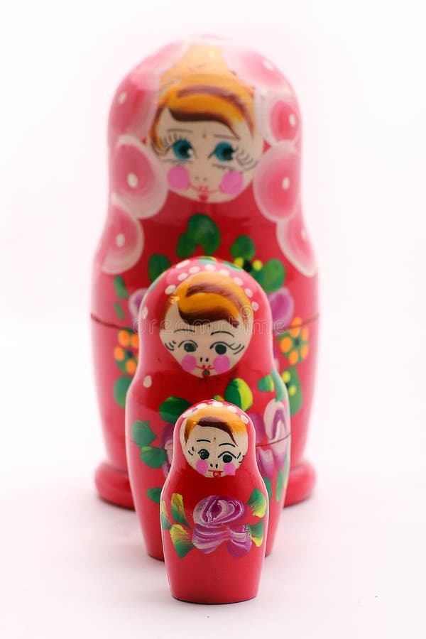 Russian Babushka Nesting Dolls Stock Image Image of women, dolls