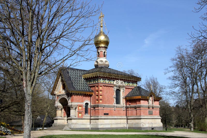Russian Chapel In Bad Homburg, Germany Stock Image - Image ...