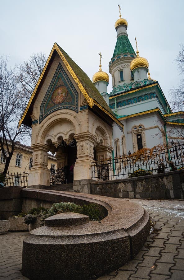 Russian church in Sofia, Bulgaria stock photos Russian church in Sofia, Bulgaria stock photos