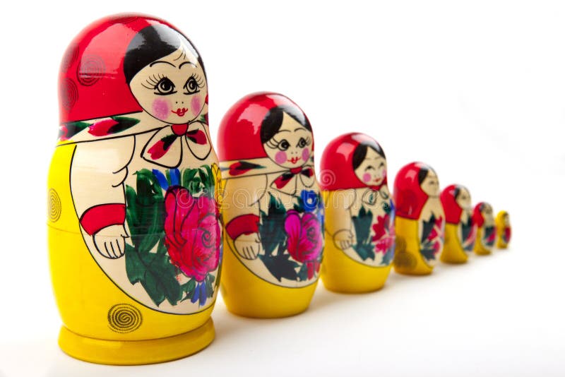 Russian dolls stock image. Image of decoration, moscow 1359881