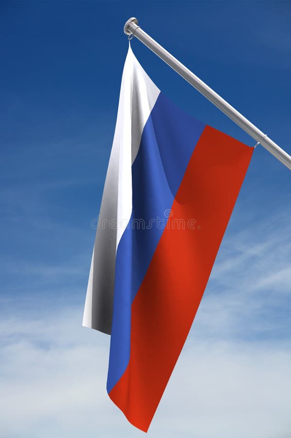 Free Vectors  31_Illustration_Russian flag, fluttering