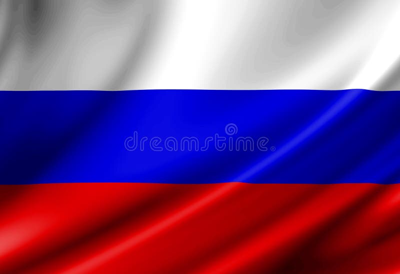 Flagge Russland Stock Illustration