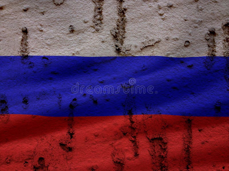 National Flag of Russia with coat of arms created in grunge style Stock  Photo - Alamy