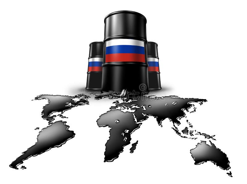 Russian Global Oil stock illustration. Illustration of russia - 243318325