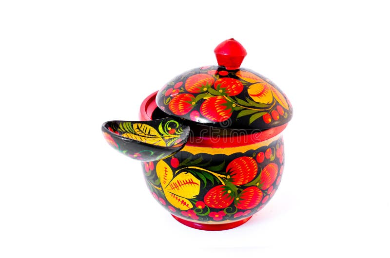 Russian honey pot stock image. Image of food, background 23582575