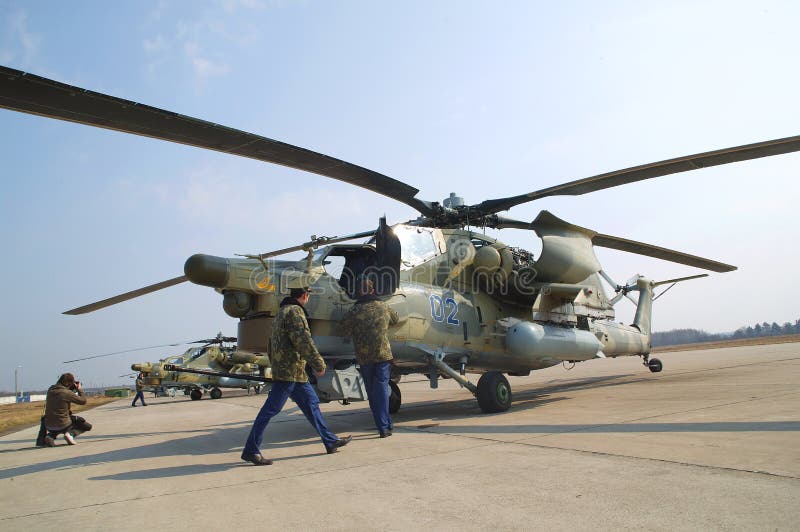 Russian military helicopter Mi-28