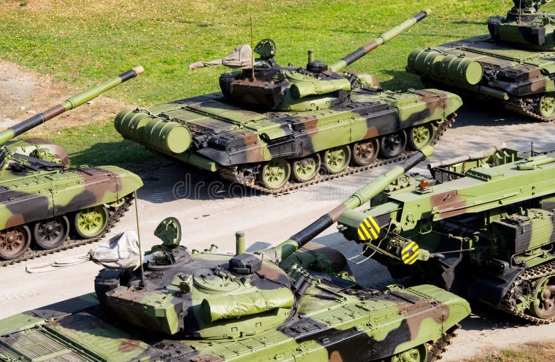 Russian Military Tanks in Line Stock Photo Image of fighting
