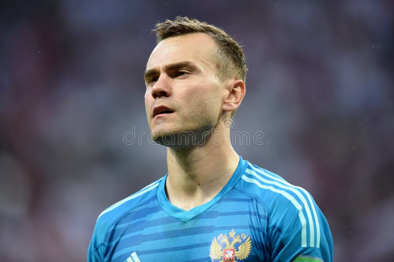 Russian National Football Team Goalkeeper Igor Akinfeev ...