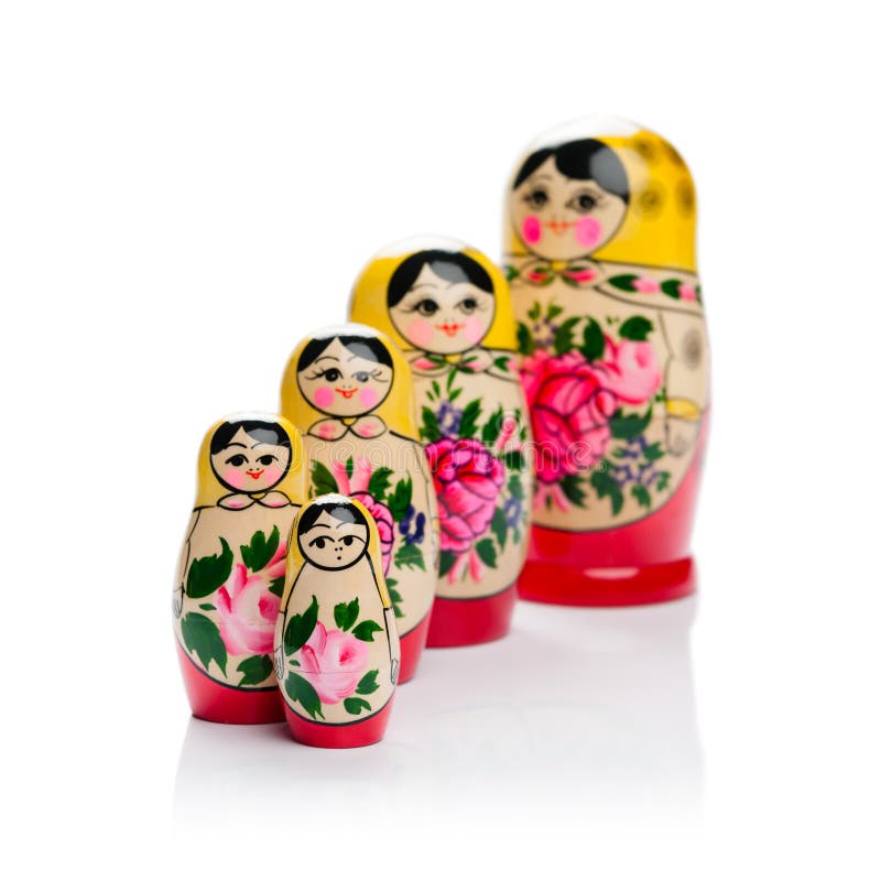 Russian nesting doll family
