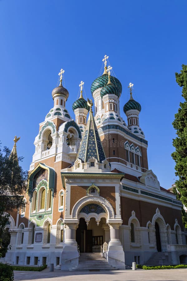 Russian Orthodox Cathedral in City of Nice, France