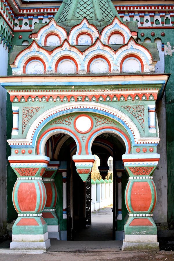 Russian orthodox church entrance