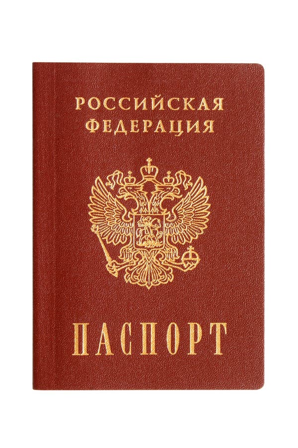 Russian passport stock image. Image of isolated, official 13819235