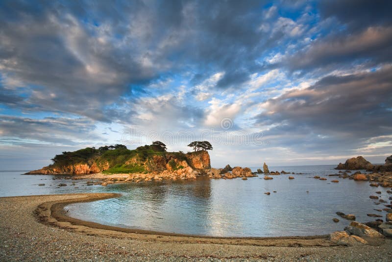 Russian Primorye seabank. near Vladivostok. Andreevka village. Contrast enhanced stock images, royalty-free photos and pictures