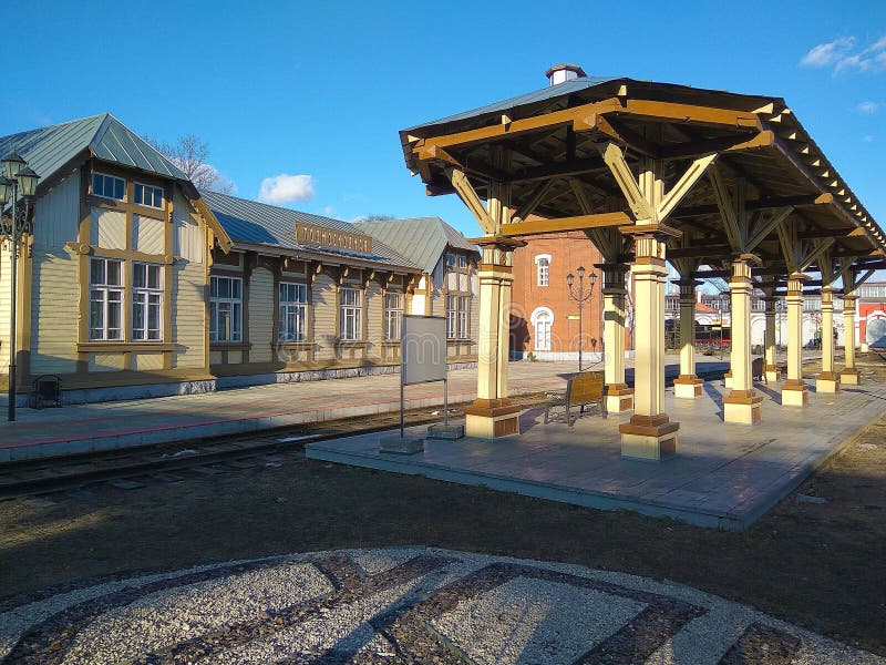 Russian railway station royalty free stock photos