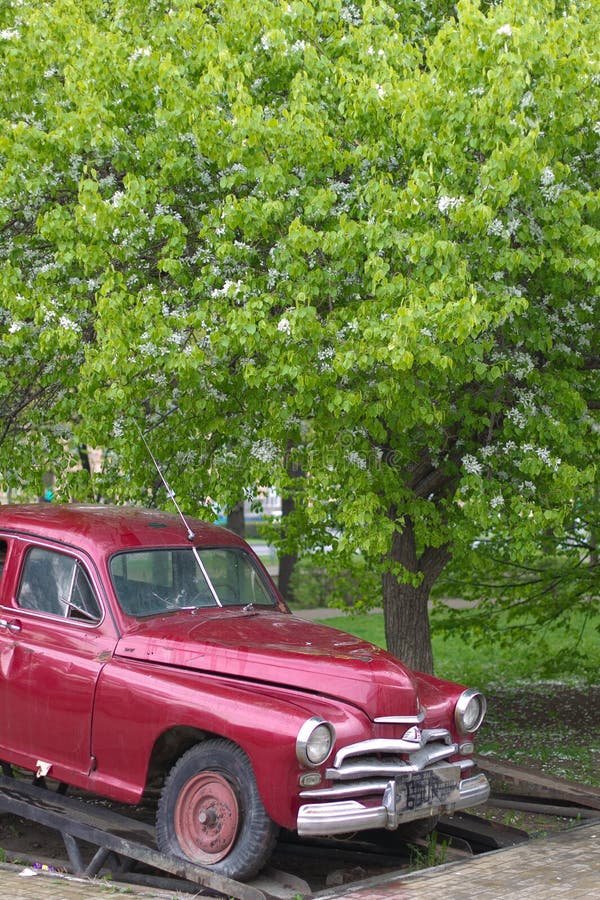 Russian retro car royalty free stock photography