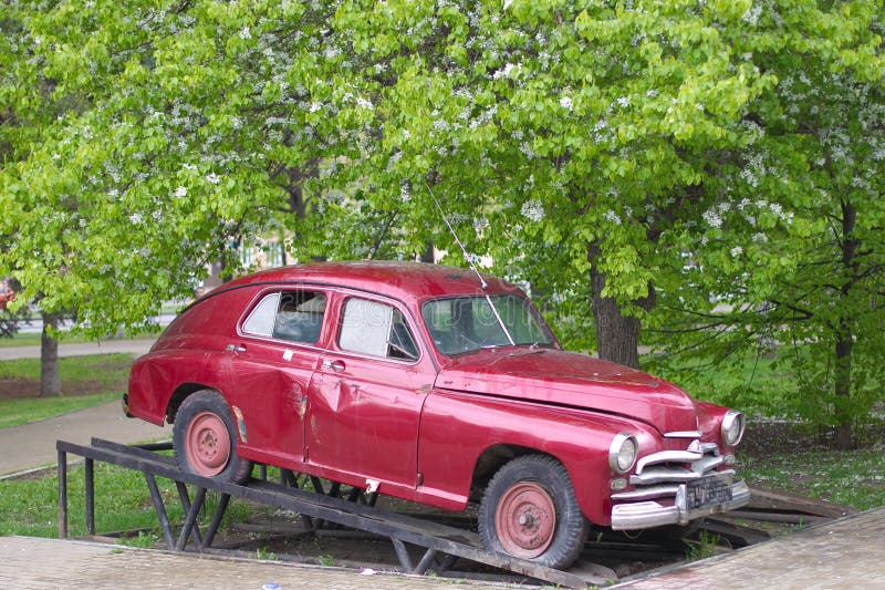 Russian retro car stock photography