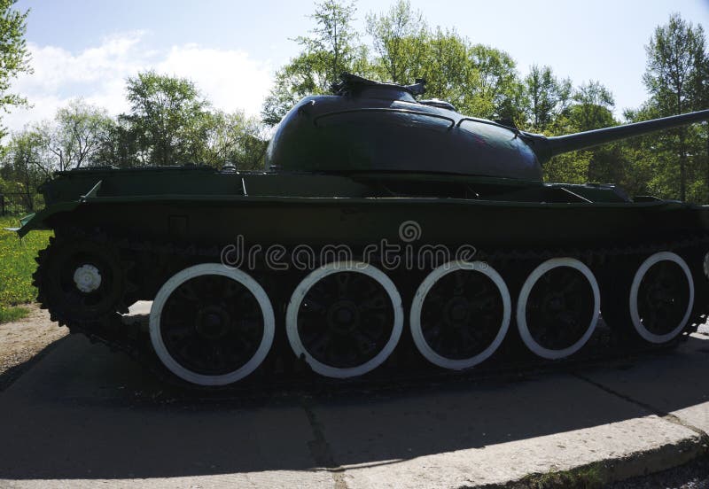 Russian retro tanks from second world war royalty free stock photos